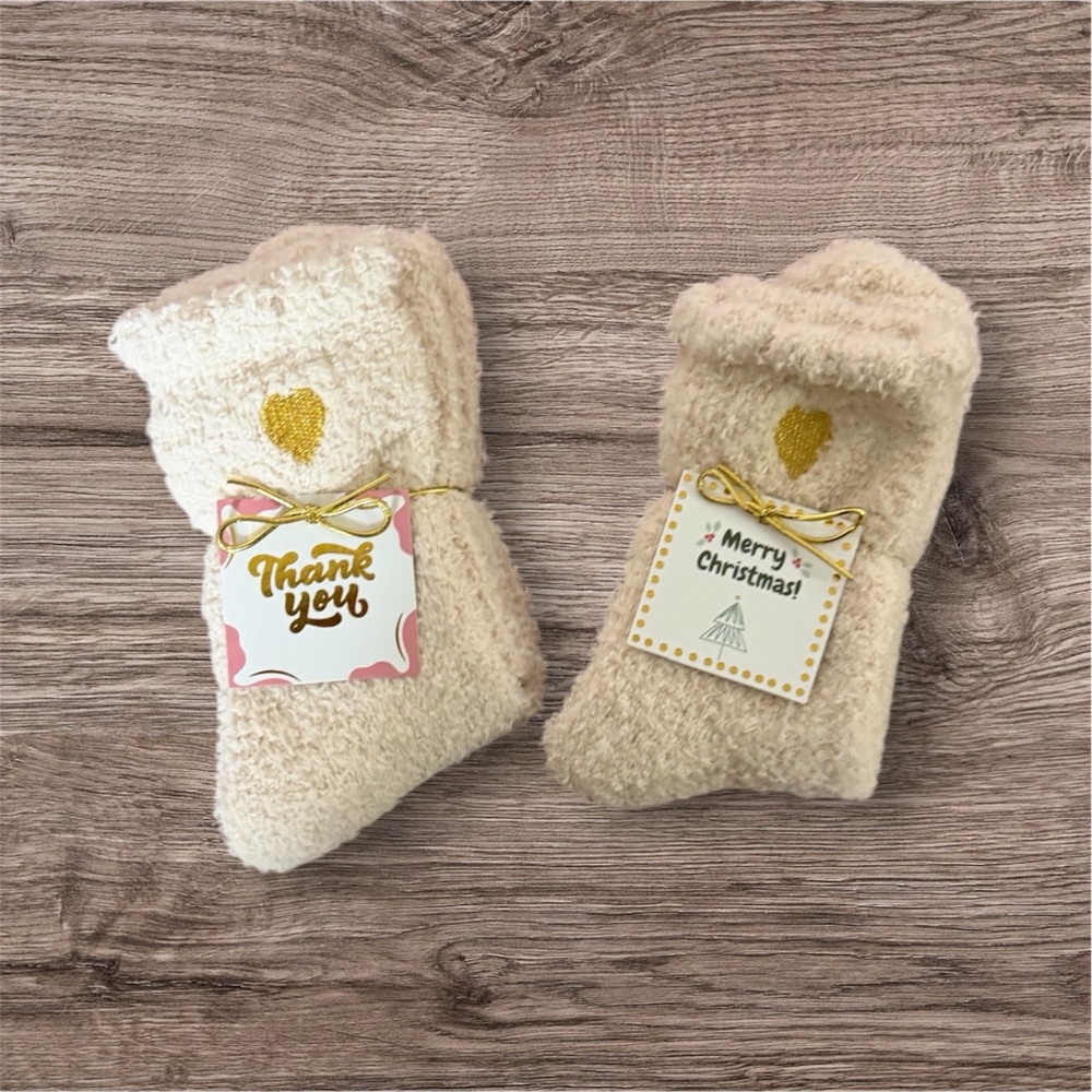 Cozy Cream Fuzzy Socks